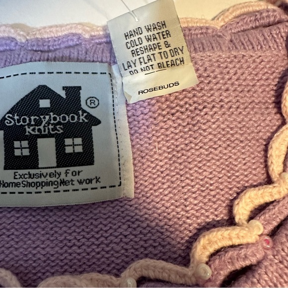 Storybook Knits Rosebuds Cardigan Sweater - Picture 3 of 9